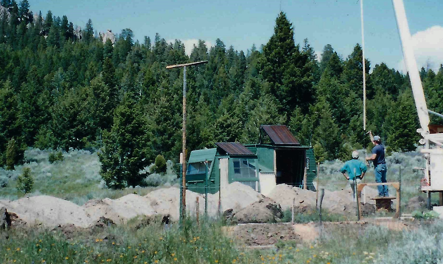 First structure at Sage Mountain Center.